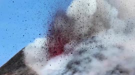 Incredible close-up footage of Mount Etna erupting