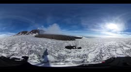 Volcano Etna eruption 360 degrees