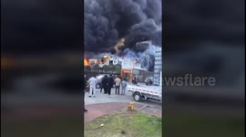 Major fire at 'auto spare parts' centre in southern China