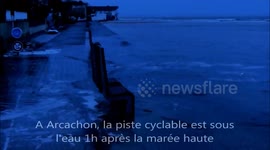Giboulées et grandes marées sur le Bassin d'Arcachon