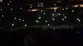Fan jumps onstage at Ariana Grande concert in Philadelphia