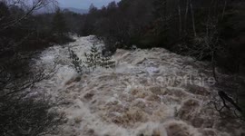 Scotland takes a battering as rivers Tweed and Tromie burst banks