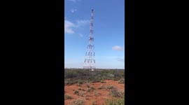Former NASA tracking station felled
