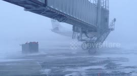snow storm pushback.