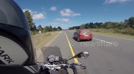 Terrifying motorbike smash caught on camera