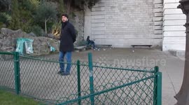 Newsflare Edit - This man clearly loves his pigeons...