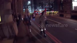 Pascal Craymer and Ivy Mae attend the India, Pakistan and London Fashion Show