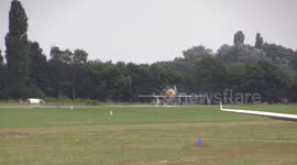 Low fly by and steep climb