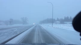 Powerful Blizzard Brings Canadian City to its Knees
