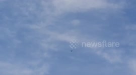 RAF fighter jets escort plane into Birmingham airport