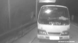 Scrapped lorry uses electric torch as car light to drive on motorway