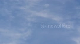 Newsflare Edit - RAF fighter jets escort plane into Birmingham airport