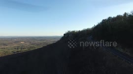 Waterfall, mountain, and rock city TN.