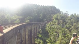 Packed Train at 9 Arch Bridge