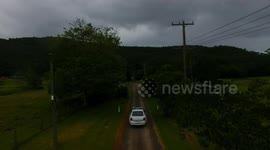DRONE FAIL Close call for drone pilot! Drone hits power line and survives!