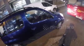 Driver refuses to reverse to let bus go in small street