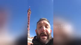 Newsflare Edit - Weather report from Blackpool.