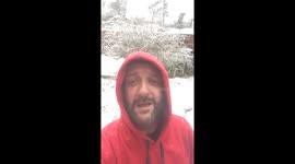 Snowy Norwich weather report.