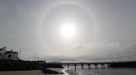 Beautiful sun halo at Magilligan Point