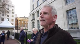 A veteran attend Queen unveils Iraq and Afghanistan war memorial in London,Uk