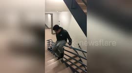 Newsflare Edit - Little Asian Boy Falls Down Stairs