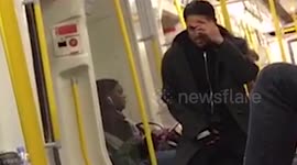 Man performs epic dance moves on London tube