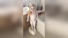 Mother discovers daughter coated in Sudocrem