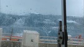 Storm Conor in the North Sea