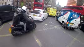 Alleged phone snatch on moped in central London