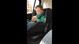 Funny Toddler ice cream death grip