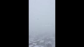 Lake effect Snow in Milwaukee, WI. 15 inches expected.
