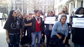 Southhall Black Sisters demonstration of Worboys case at Supreme Court,London,UK