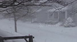 Footage shows severity of blizzard in New Jersey