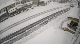 Pennsylvania Department of Transportation plowing during a blizzard #5