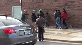 St Patrick's Wrigleyville 3/11/2017 - 4pm First Skirmish.  Chicago Street Fight