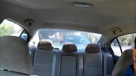 Two women engage in aggressive road rage dispute in Miami
