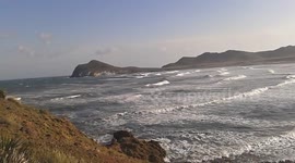 Massive waves crash into Spanish coast