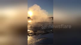 Newsflare Edit - Iceland Geyser