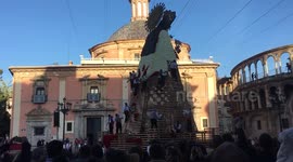 Four story Virgin Mary gets floral coat