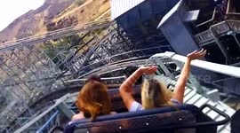 Terrifying rollercoaster ride