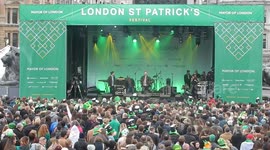 The St Patrick's Day celebrations held in Londons Trafalgar Square