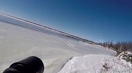 Massive flock of Canada Geese taking flight (unedited)