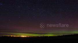 The northern lights from Murvagh Donegal Ireland