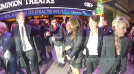 Elizabeth Hurley departs An American in Paris press Night