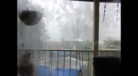 Severe storm hits Umina Beach in Australia