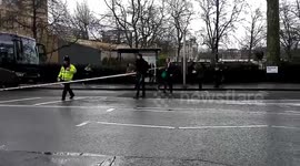 Footage of people running away from UK parliament, following 'terror incident'