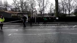Newsflare Edit - Footage of people running away from UK parliament, following 'terror incident'