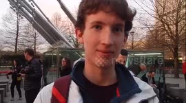 Interview with tourist who witnessed aftermath of terror incident in London