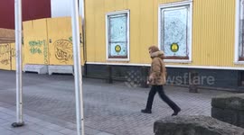 reykjavik iceland - skateboarders 22 March 2017