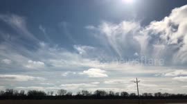 Angelic/Ghostly clouds cover Minnesota sky